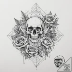 Tattoo sketch an abstract “force field” prote… – tattoo sketch (№1754496259_0, 06.08.2025 16:04) — tattoovalue.net