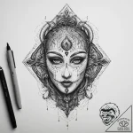 Tattoo sketch: a dark, smoky depiction of the… – tattoo sketch (№1754499547_0, 06.08.2025 16:59) — tattoovalue.net