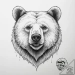 Bear – tattoo sketch (№1754500366_0, 06.08.2025 17:12) — tattoovalue.net