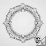 Tattoo design a zodiac symbol as a broken mir… – tattoo sketch (№1754501187_0, 06.08.2025 17:26) — tattoovalue.net