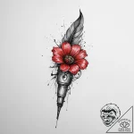 Tattoo sketch a single bullet casing transfor… – tattoo sketch (№1754502827_0, 06.08.2025 17:53) — tattoovalue.net