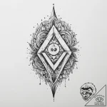 74. tattoo design: a minimalist “raduga” rune… – tattoo sketch (№1754504047_0, 06.08.2025 18:14) — tattoovalue.net