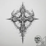 Tattoo sketch a zodiac glyph formed by wisps… – tattoo sketch (№1754504459_0, 06.08.2025 18:20) — tattoovalue.net