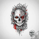 Tattoo design an abstract representation of a… – tattoo sketch (№1754505074_0, 06.08.2025 18:31) — tattoovalue.net