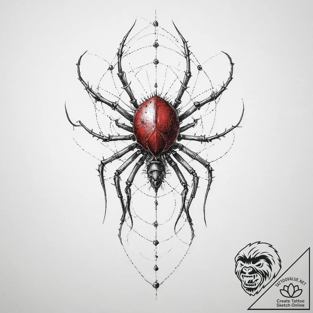 Bacteriophage, tattoo drawing outline, detail... - tattoo sketch (№1754507314_0, 06.08.2025 19:08) — tattoovalue.net