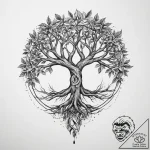 69. tattoo design: a “alatyr” rune appearing… – tattoo sketch (№1754509575_0, 06.08.2025 19:46) — tattoovalue.net
