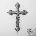 Ankh, concept art for tattoo, soft whip shadi… – tattoo sketch (№1754510604_0, 06.08.2025 20:03) — tattoovalue.net