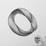 Mobius strip, tattoo flash sheet design, on a… – tattoo sketch (№1754513267_0, 06.08.2025 20:47) — tattoovalue.net