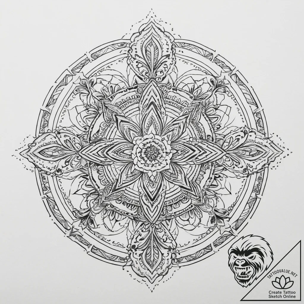 Leprechaun's pot of gold, tattoo drawing outl... - tattoo sketch (№1754513470_0, 06.08.2025 20:51) — tattoovalue.net