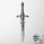 Dagger – tattoo sketch (№1754515715_0, 06.08.2025 21:28) — tattoovalue.net