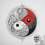 Tattoo sketch a stylized “yin and yang” symbo… – tattoo sketch (№1754518323_0, 06.08.2025 22:12) — tattoovalue.net