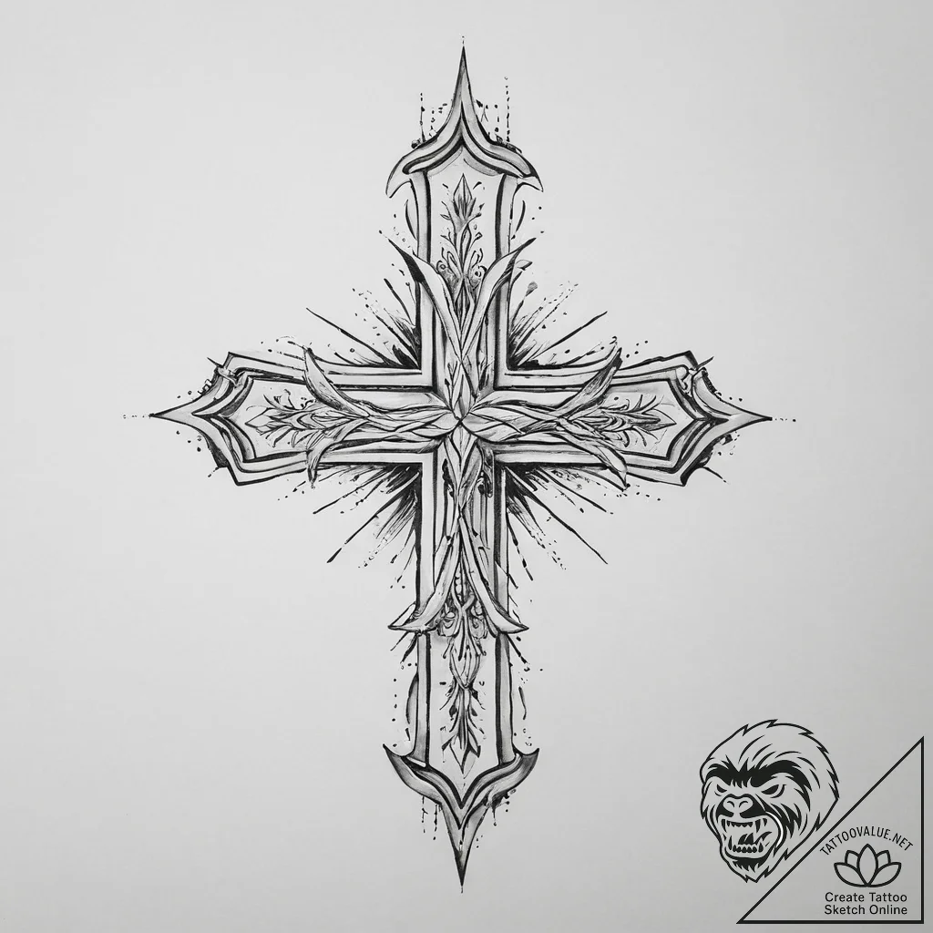 Grendel, tattoo drawing outline, bold outline... - tattoo sketch (№1754518542_0, 06.08.2025 22:15) — tattoovalue.net