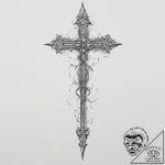 Malenia, blade of miquella from elden ring, c… – tattoo sketch (№1754520144_0, 06.08.2025 22:42) — tattoovalue.net