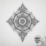 Tattoo design a delicate rendering of a perso… – tattoo sketch (№1754522158_0, 06.08.2025 23:15) — tattoovalue.net