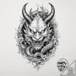 A dark, mysterious tattoo sketch of veles, th… – tattoo sketch (№1754522573_0, 06.08.2025 23:22) — tattoovalue.net