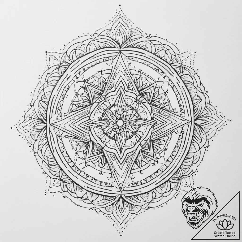 Tattoo sketch gemini faces, one realistic ske... - tattoo sketch (№1754523177_0, 06.08.2025 23:32) — tattoovalue.net