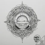 р“сђсѓрїрїр° 13: celestial & cosmic elements… – tattoo sketch (№1754566830_0, 07.08.2025 11:40) — tattoovalue.net