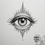 The eye of sauron, tattoo drawing outline, mu… – tattoo sketch (№1754567827_0, 07.08.2025 11:57) — tattoovalue.net