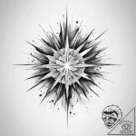 Tattoo sketch a dynamic burst of light from a… – tattoo sketch (№1754575468_0, 07.08.2025 14:04) — tattoovalue.net
