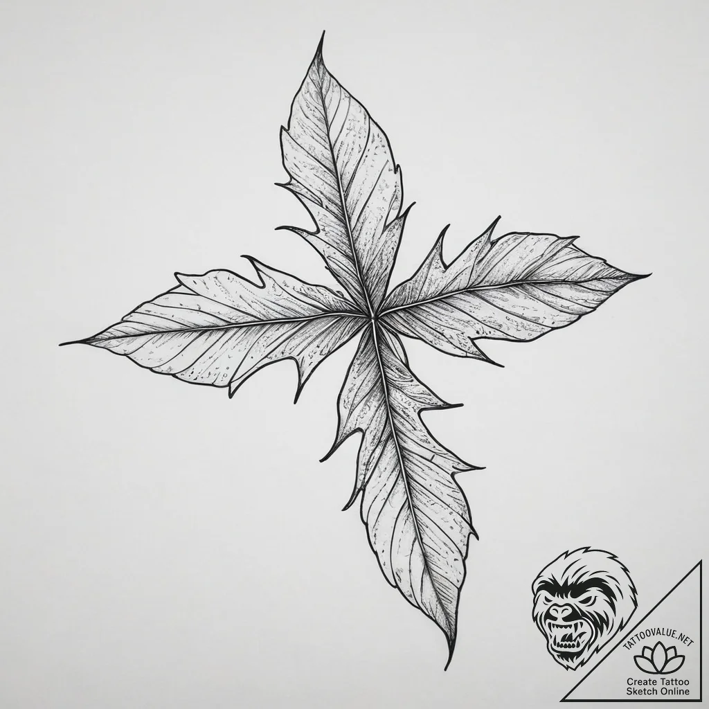 The intricate, vein-like patterns of a dried... - tattoo sketch (№1754577862_0, 07.08.2025 14:44) — tattoovalue.net