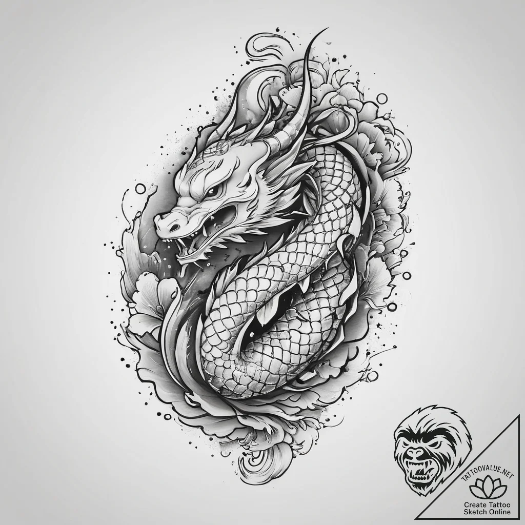 Tattoo sketch a powerful jawline and chin, co... - tattoo sketch (№1754578667_0, 07.08.2025 14:57) — tattoovalue.net