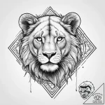 Tattoo sketch the glyph for leo (5th house) w… – tattoo sketch (№1754578866_0, 07.08.2025 15:01) — tattoovalue.net