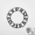 Tattoo sketch a single, unbroken chain link,… – tattoo sketch (№1754581065_0, 07.08.2025 15:37) — tattoovalue.net