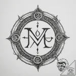 140. tattoo sketch: “ud” rune surrounded by s… – tattoo sketch (№1754585654_0, 07.08.2025 16:54) — tattoovalue.net