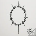 Tattoo sketch a single, strong strand of barb… – tattoo sketch (№1754586257_0, 07.08.2025 17:04) — tattoovalue.net