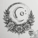 Tattoo design a realistic celestial body (pla… – tattoo sketch (№1754588278_0, 07.08.2025 17:37) — tattoovalue.net