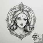 Icon of god mothers – tattoo sketch (№1754588480_0, 07.08.2025 17:41) — tattoovalue.net