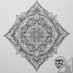 Tattoo design a thread that starts on one per… – tattoo sketch (№1754590084_0, 07.08.2025 18:08) — tattoovalue.net