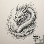 Tattoo design a retro pixelated character’s s… – tattoo sketch (№1754591294_0, 07.08.2025 18:28) — tattoovalue.net