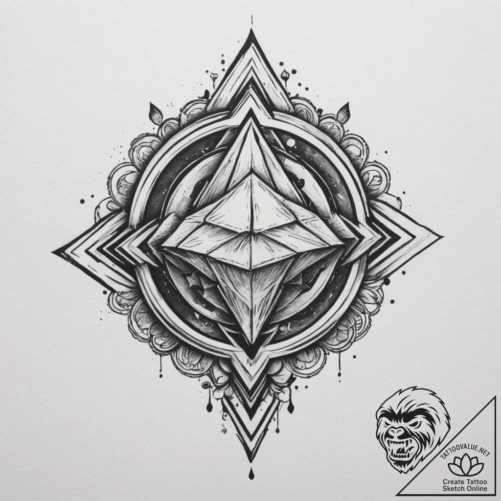Tattoo sketch a minimalist representation of... - tattoo sketch (№1754591493_0, 07.08.2025 18:31) — tattoovalue.net