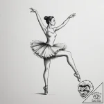A music box with a dancing ballerina, tattoo… – tattoo sketch (№1754592097_0, 07.08.2025 18:41) — tattoovalue.net