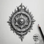 Tattoo design a medal of honor or a significa… – tattoo sketch (№1754593291_0, 07.08.2025 19:01) — tattoovalue.net