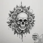Tattoo design a thread that starts on one per… – tattoo sketch (№1754594283_0, 07.08.2025 19:18) — tattoovalue.net