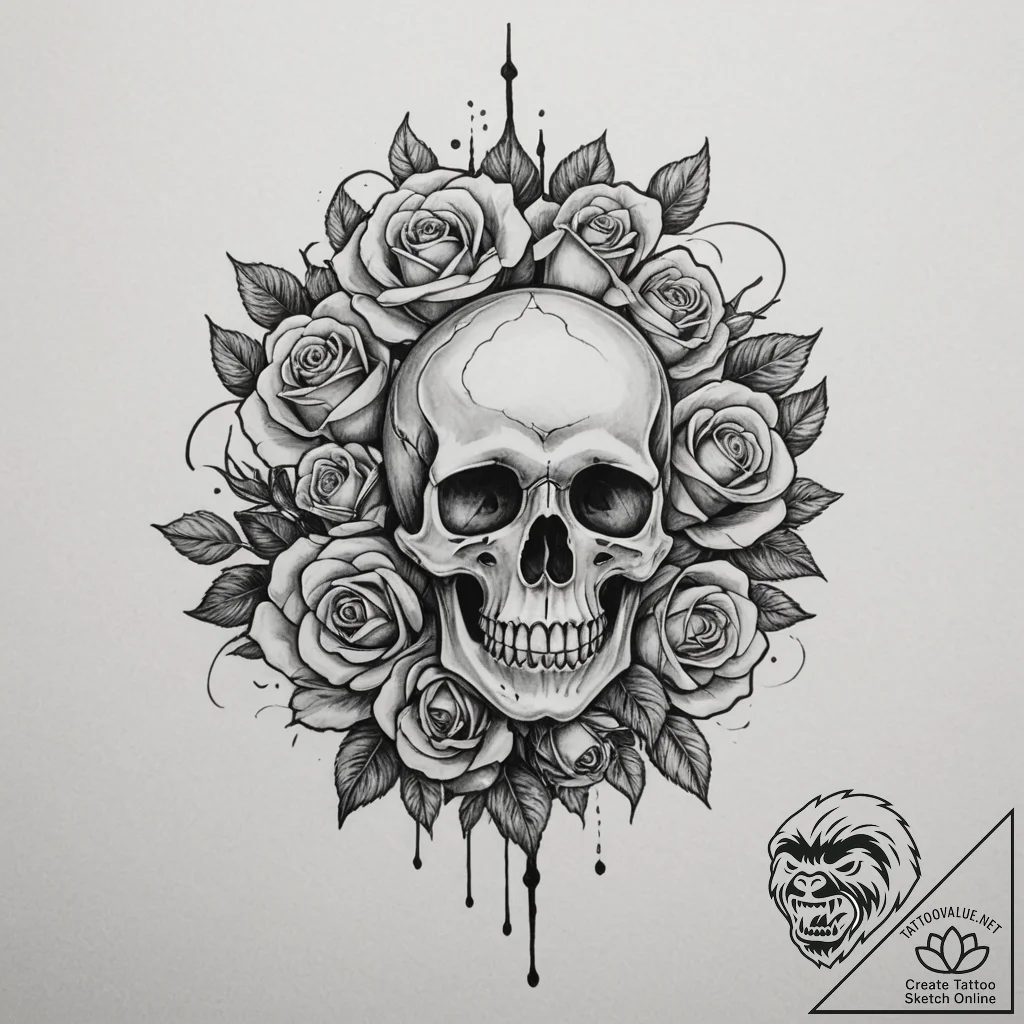 Tattoo design a thread that starts on one per... - tattoo sketch (№1754594283_0, 07.08.2025 19:18) — tattoovalue.net