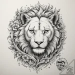 Tattoo sketch a majestic leo lion’s face, bro… – tattoo sketch (№1754594878_0, 07.08.2025 19:27) — tattoovalue.net