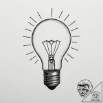 Tattoo design a lightbulb emitting powerful i… – tattoo sketch (№1754602717_0, 07.08.2025 21:38) — tattoovalue.net