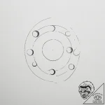 Tattoo design a moon phases sequence, with on… – tattoo sketch (№1754604131_0, 07.08.2025 22:02) — tattoovalue.net