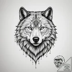 Tattoo sketch: a fierce animal (e.g., wolf or… – tattoo sketch (№1754608746_0, 07.08.2025 23:19) — tattoovalue.net