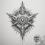 Tattoo sketch a futuristic weapon sight with… – tattoo sketch (№1754609150_0, 07.08.2025 23:25) — tattoovalue.net