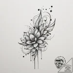 Sky, tattoo drawing outline, watercolor tatto… – tattoo sketch (№1754610370_0, 07.08.2025 23:46) — tattoovalue.net