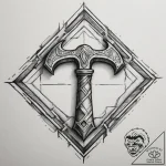 Tattoo design: a geometric representation of… – tattoo sketch (№1754610575_0, 07.08.2025 23:49) — tattoovalue.net