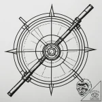 Tattoo sketch a futuristic sniper rifle scope… – tattoo sketch (№1754611794_0, 08.08.2025 00:09) — tattoovalue.net