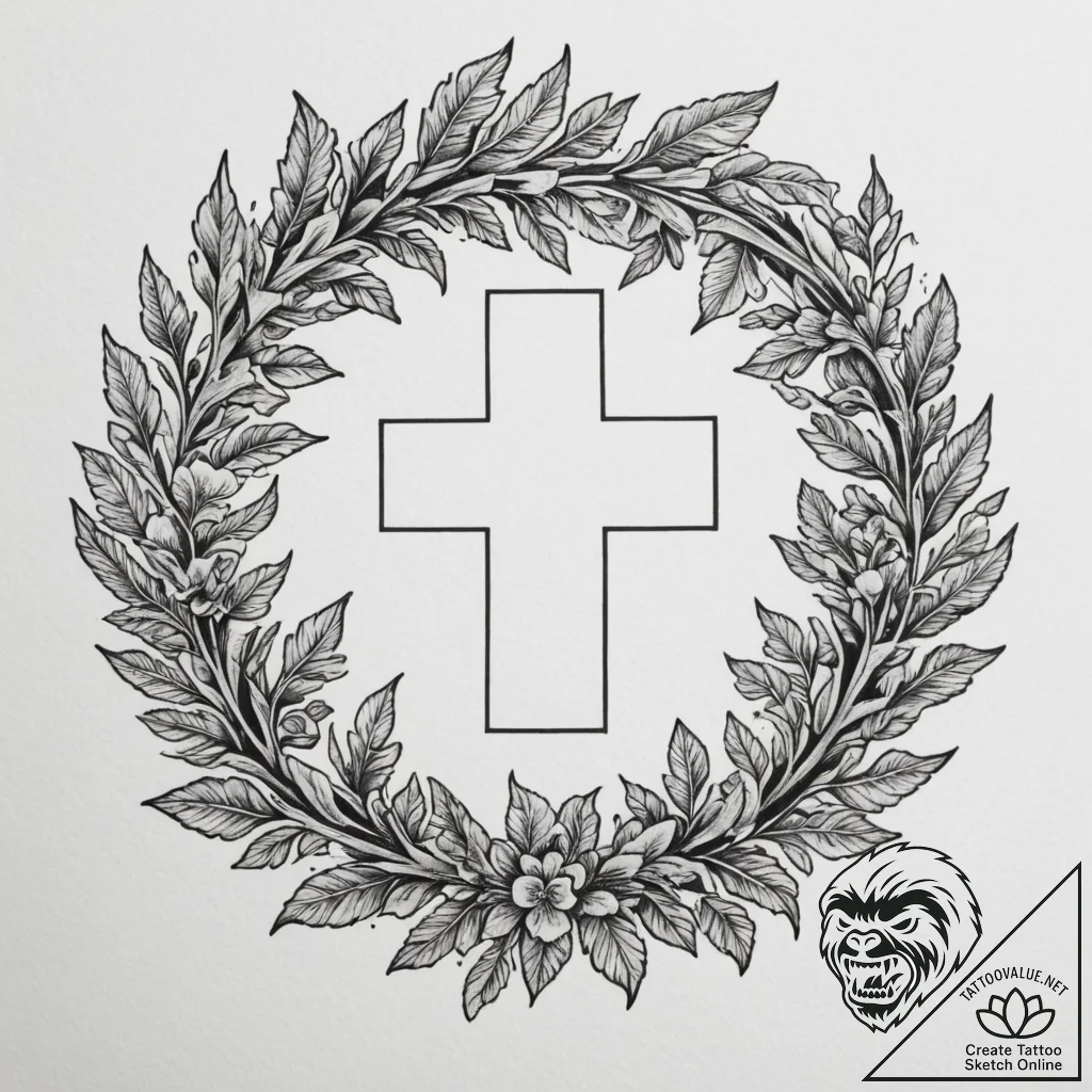 Tattoo sketch: a svarozhich surrounded by pro... - tattoo sketch (№1754613198_0, 08.08.2025 00:33) — tattoovalue.net