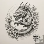 Bracelet, tattoo line art, on a clean white p… – tattoo sketch (№1754614607_0, 08.08.2025 00:56) — tattoovalue.net