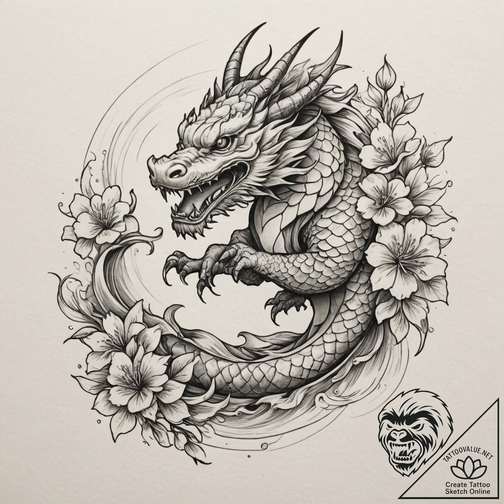 Bracelet, tattoo line art, on a clean white p... - tattoo sketch (№1754614607_0, 08.08.2025 00:56) — tattoovalue.net