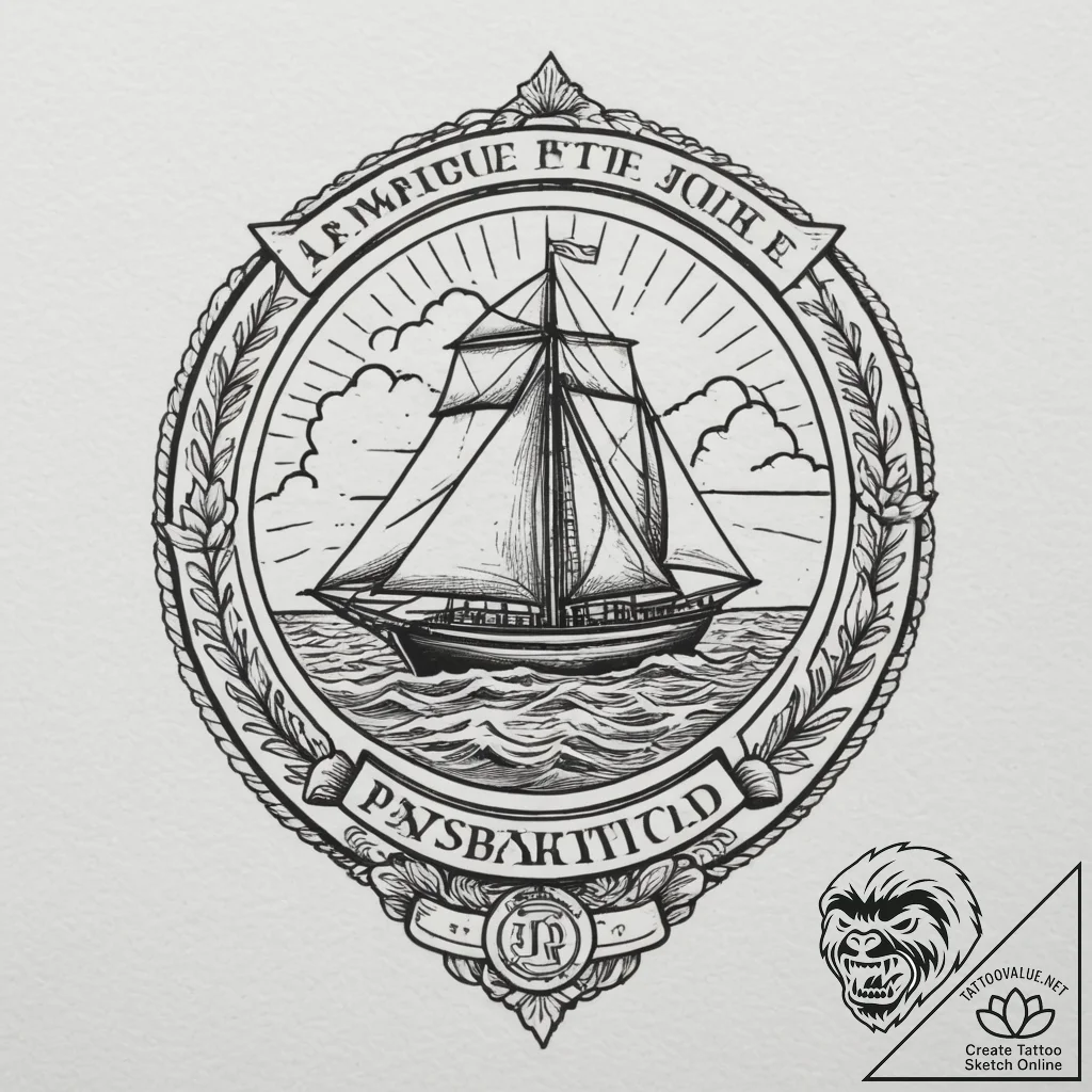 Tattoo design a passport stamp of a significa... - tattoo sketch (№1754616633_0, 08.08.2025 01:30) — tattoovalue.net